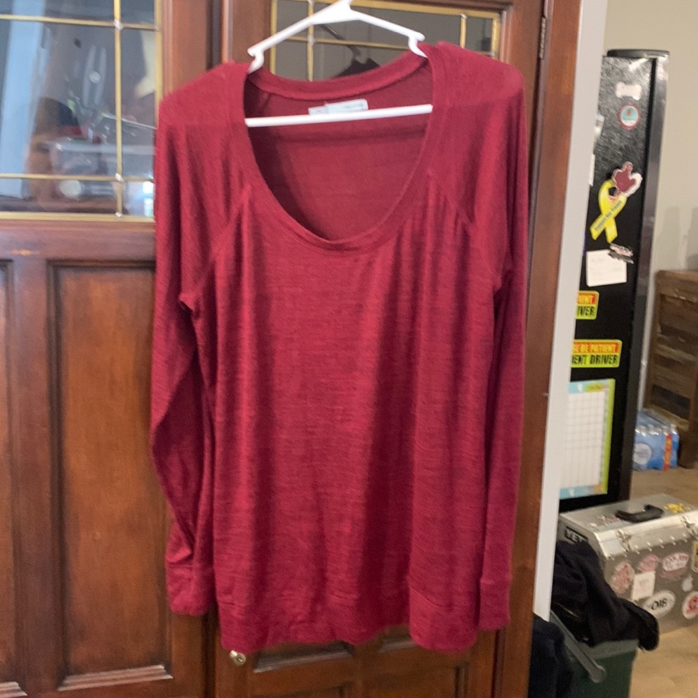Burgundy long sleeve